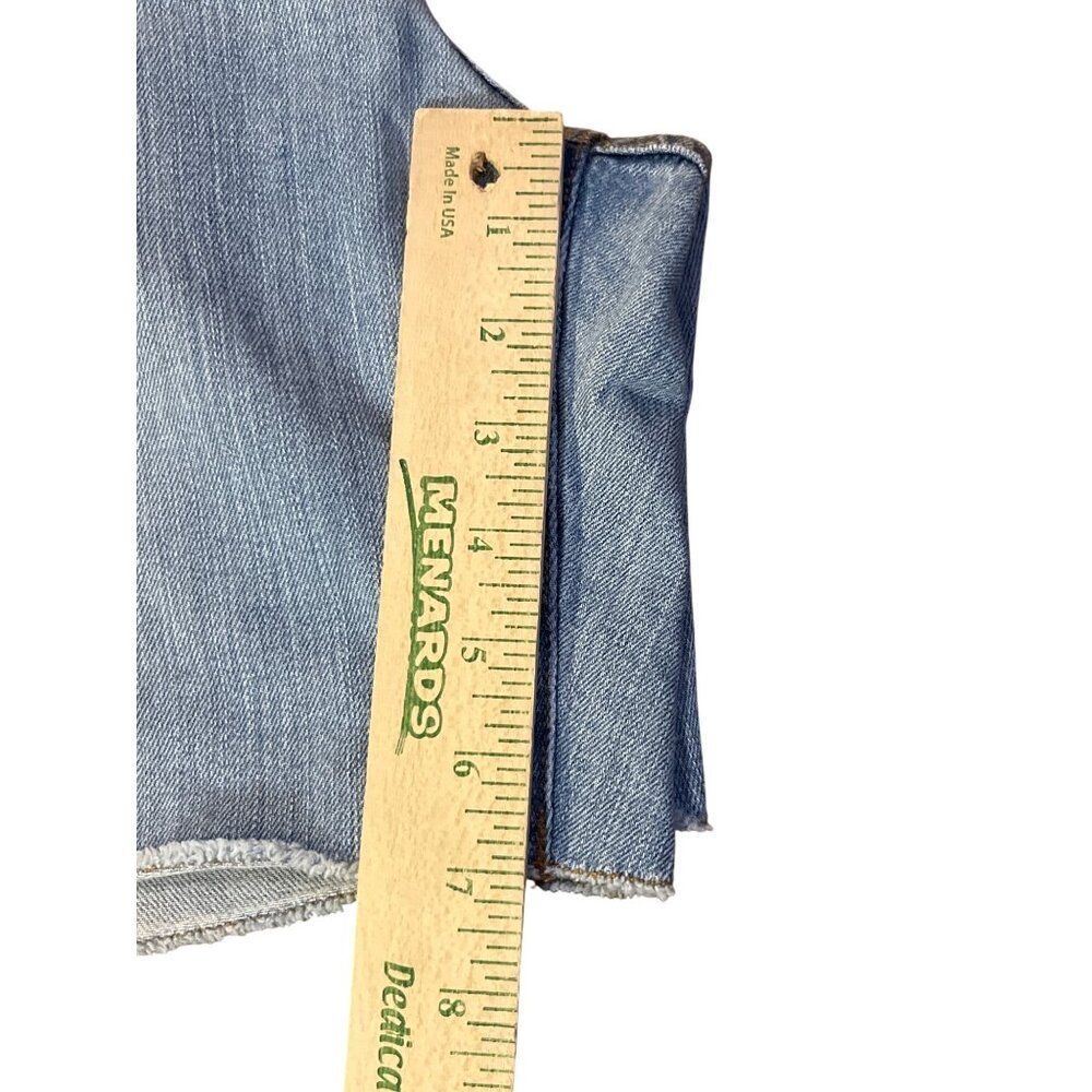 Gap 1969 Boyfriend Denim Shorts 30/10 Split Hem Used - Picture 10 of 13